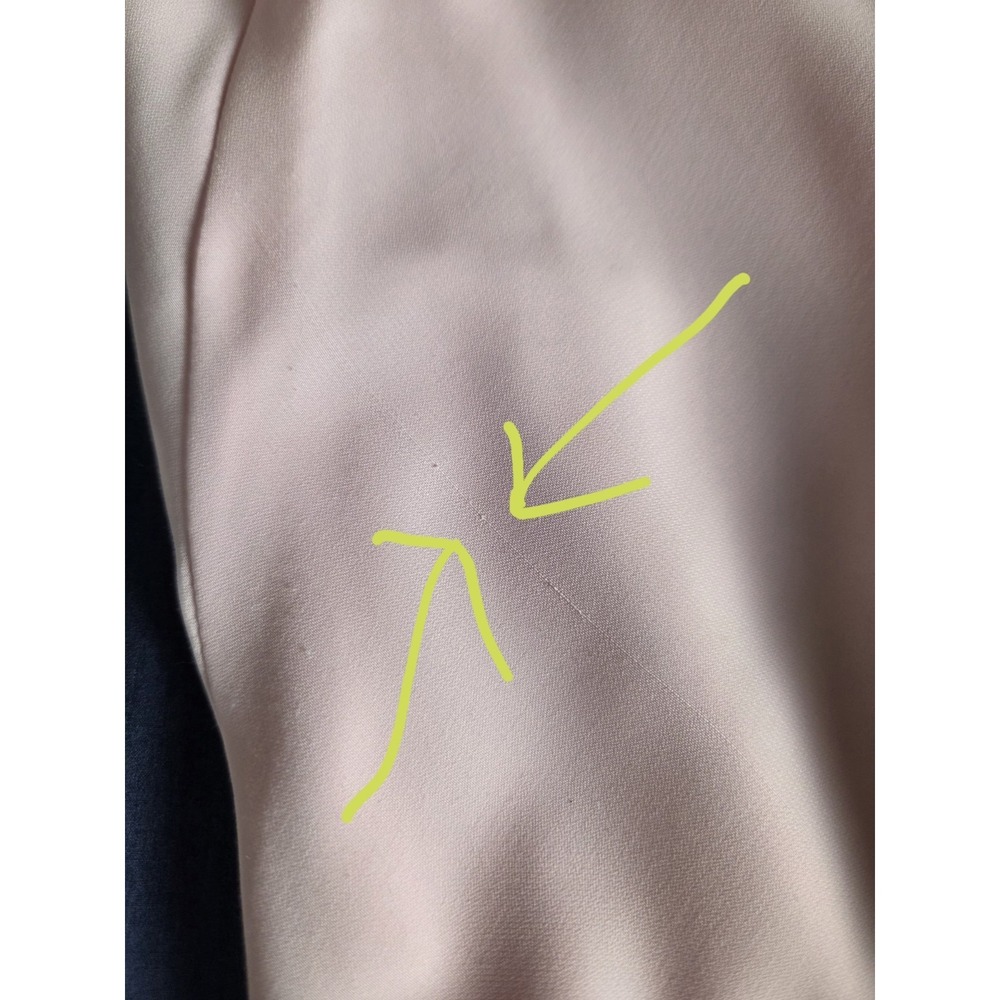 Bias Cut Pink Chiffon Handmade Dress Classic/Barbiecore/Wedding Midi Dress S* - Picture 10 of 10